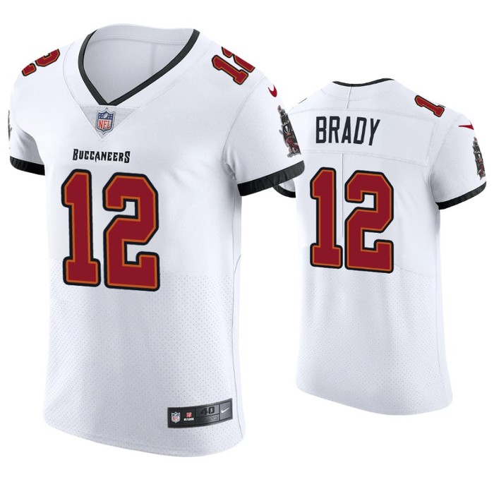 2020 Mens Tampa Bay Buccaneers Tom Brady Vapor Elite Jersey White - Cocomos