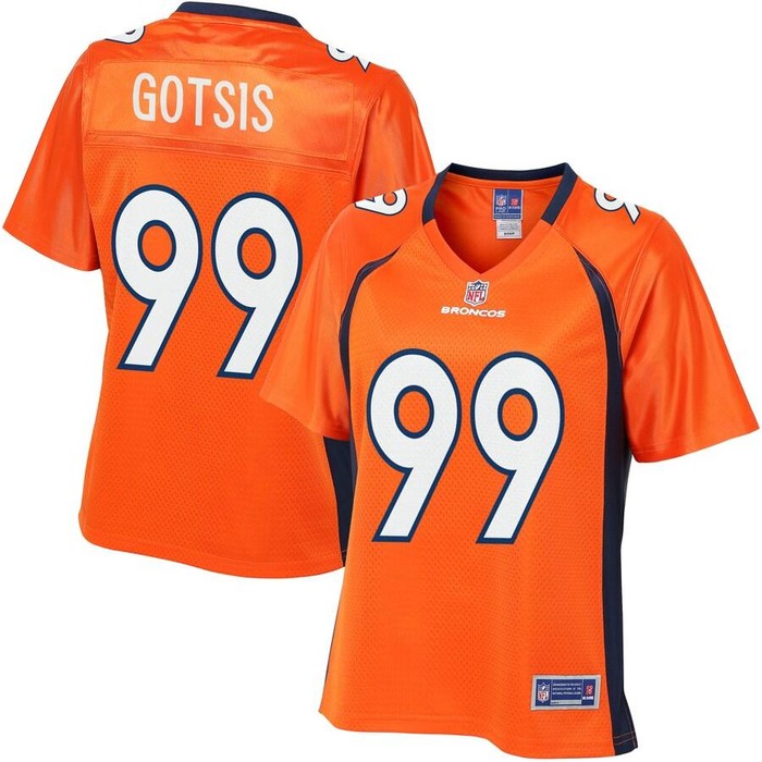 Adam Gotsis Denver Broncos Nfl Pro Line Womens Player Jersey - Orange