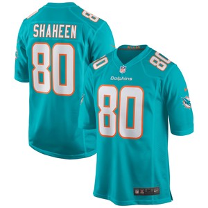 Adam Shaheen Miami Dolphins Game Jersey - Aqua Nfl