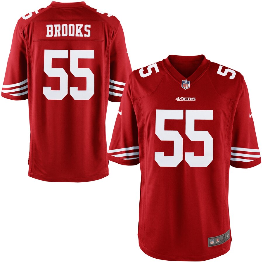 Ahmad Brooks San Francisco 49ers Nike Youth Team Color Game Jersey - Scarlet - Cocomos