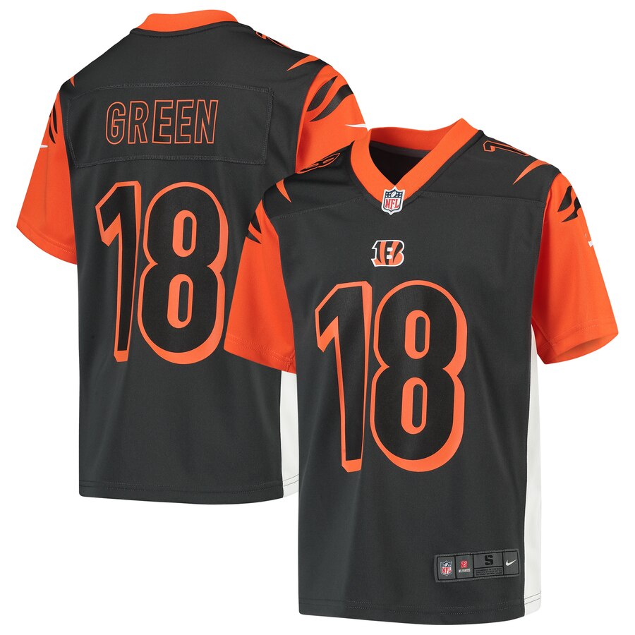 A.j. Green Cincinnati Bengals Nike Youth Inverted Game Jersey - Anthracite - Cocomos