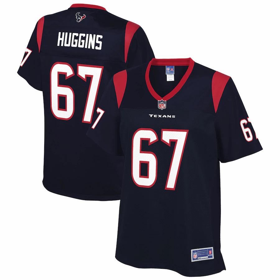 Albert Huggins Houston Texans Nfl Pro Line Womens Team Player Jersey - Navy - Cocomos