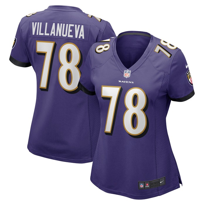 Alejandro Villanueva Baltimore Ravens Womens Game Jersey - Purple Nfl