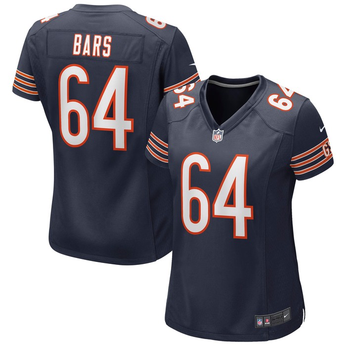 Alex Bars Chicago Bears Womens Game Jersey - Navy Nfl