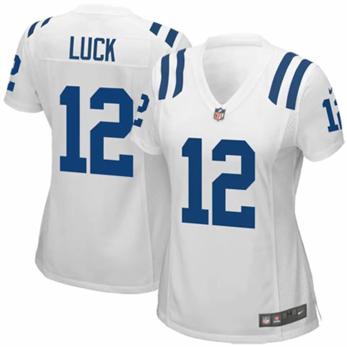 Andrew Luck Indianapolis Colts Nike Womens Game Jersey - White