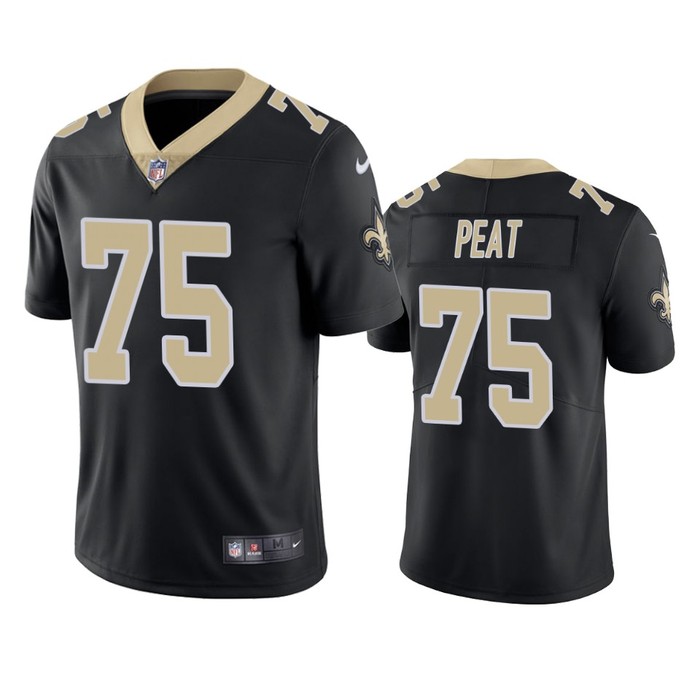 Andrus Peat New Orleans Saints Black Vapor Limited Jersey