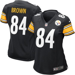 Antonio Brown Pittsburgh Steelers Nike Womens Game Jersey - Black