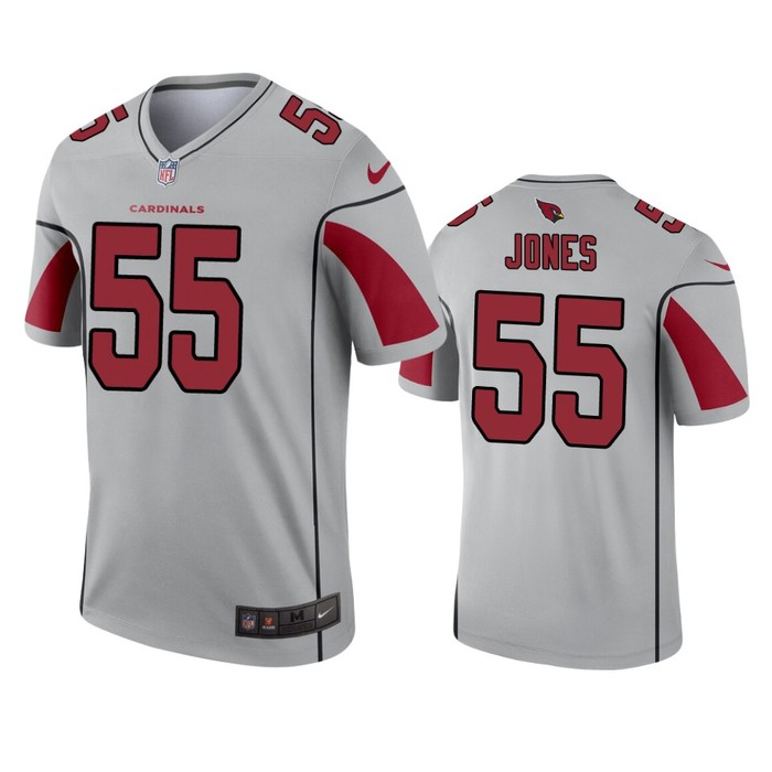 Arizona Cardinals Chandler Jones Silver Inverted Legend Jersey