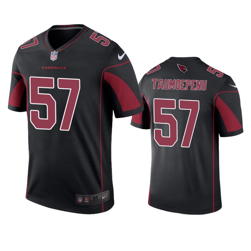 Arizona Cardinals Pita Taumoepenu Black Color Rush Legend Jersey - Cocomos