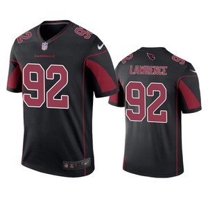 Arizona Cardinals Rashard Lawrence Black Color Rush Legend Jersey