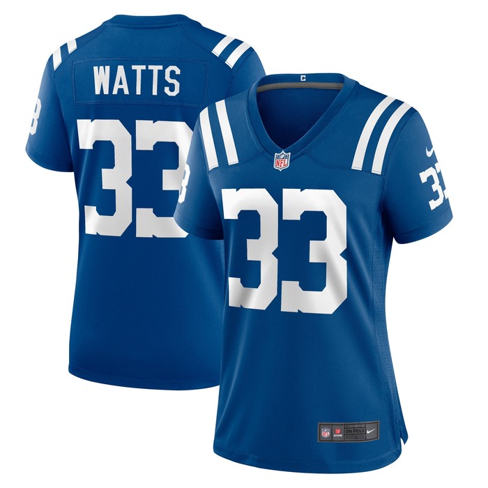 Armani Watts Indianapolis Colts Womens Player Game Jersey - Royal Nfl - Cocomos