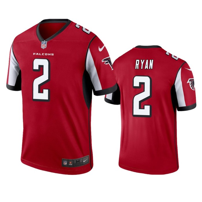 Atlanta Falcons #2 Matt Ryan Red Legend Jersey - Mens - Cocomos