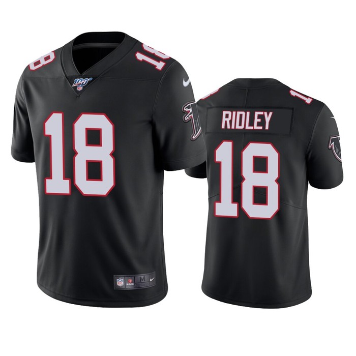 Atlanta Falcons Calvin Ridley Black 100th Season Vapor Limited Jersey