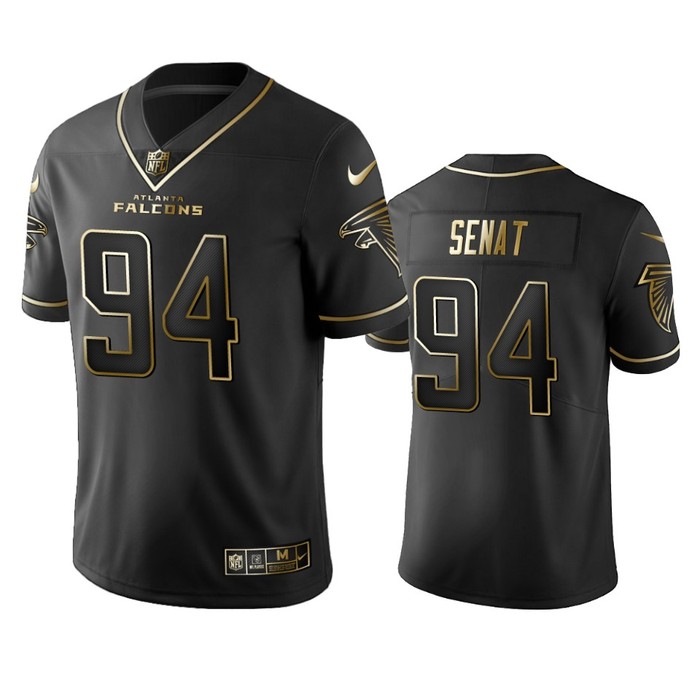 Atlanta Falcons Deadrin Senat Black Golden Edition 2019 Vapor Untouchable Limited Jersey - Mens