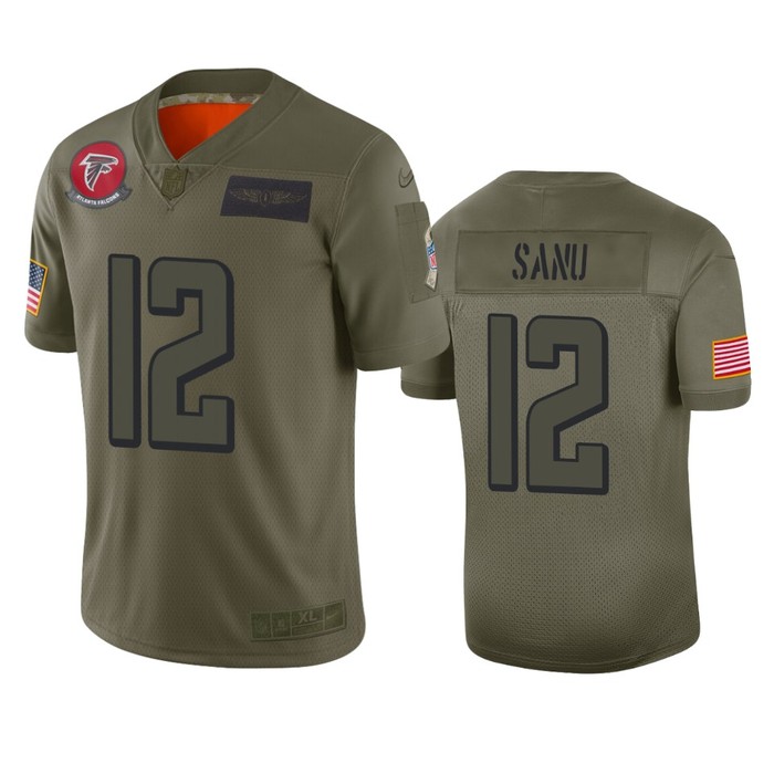 Atlanta Falcons Mohamed Sanu Camo 2019 Salute To Service Limited Jersey