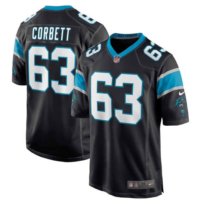 Austin Corbett Carolina Panthers Game Jersey - Black Nfl