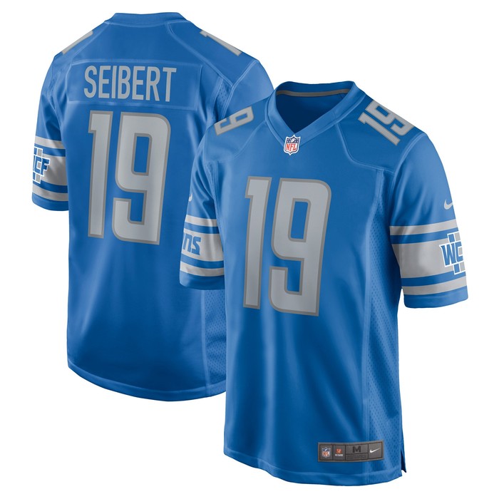 Austin Seibert Detroit Lions Player Game Jersey - Blue Nfl