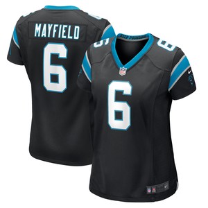 Baker Mayfield Carolina Panthers Womens Home Player Game Jersey - Black Nfl