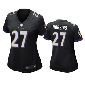 Baltimore Ravens J.k. Dobbins Black 2020 Nfl Draft Game Jersey - Cocomos