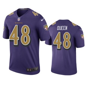 Baltimore Ravens Patrick Queen Purple Color Rush Legend Jersey - Mens