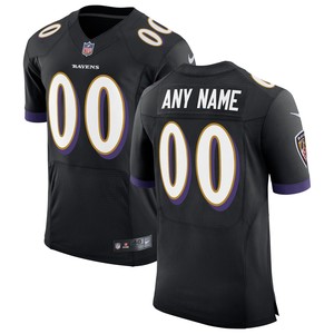 Baltimore Ravens Speed Machine Elite Custom Jersey Black Custom Jerseys Nfl