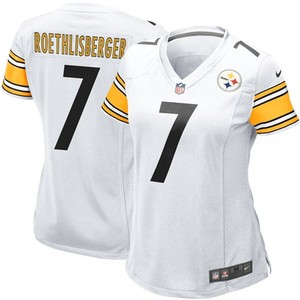 Ben Roethlisberger Pittsburgh Steelers Womens Game Jersey - White Nfl - Cocomos