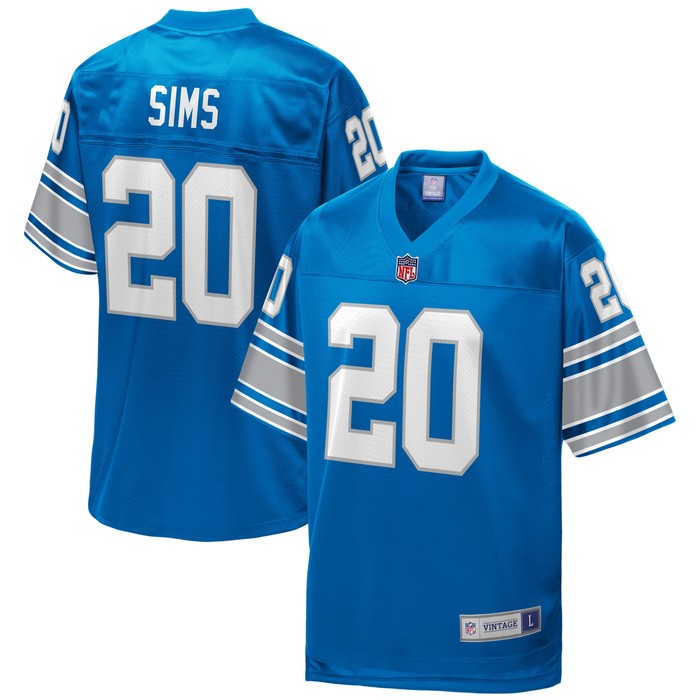 Billy Sims Detroit Lions Nfl Pro Line Replica Retired Player Jersey - Royal Nfl - Cocomos