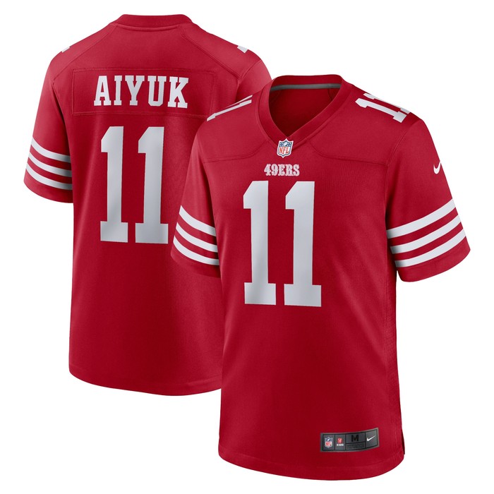 Brandon Aiyuk San Francisco 49ers Team Player Game Jersey Scarlet Nfl - Cocomos