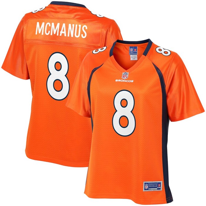 Brandon Mcmanus Denver Broncos Nfl Pro Line Womens Team Color Player Jersey - Orange