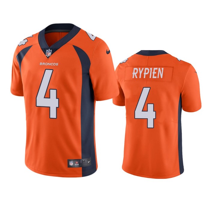 Brett Rypien Denver Broncos Orange Vapor Limited Jersey - Cocomos