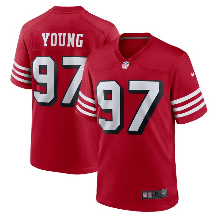 Bryant Young San Francisco 49ers Retired Alternate Game Jersey Scarlet Nfl