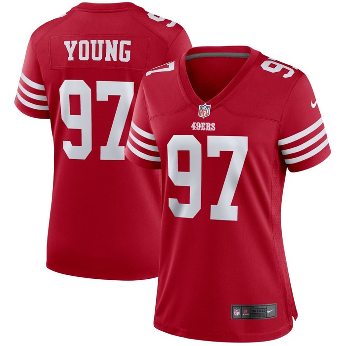 Bryant Young San Francisco 49ers Womens Retired Player Game Jersey - Scarlet Nfl