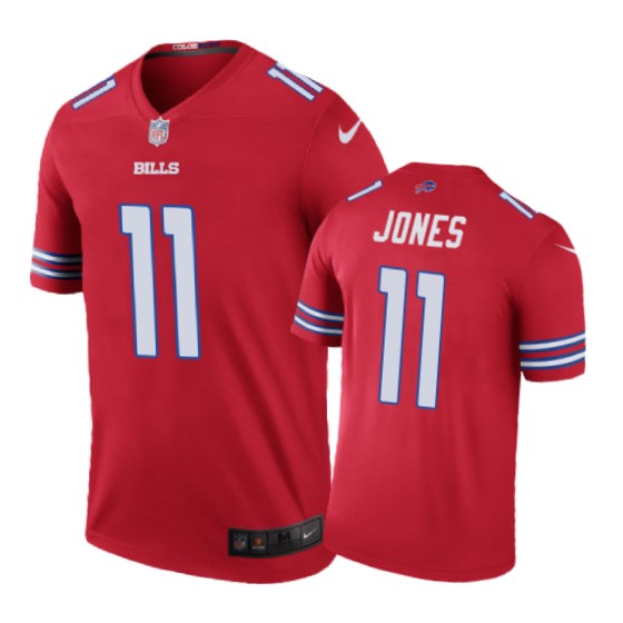 Buffalo Bills #11 Zay Jones Nike Color Rush Red Jersey - Cocomos