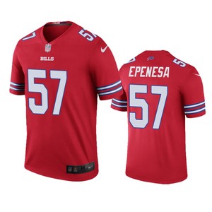 Buffalo Bills A.j. Epenesa Red Color Rush Legend Jersey