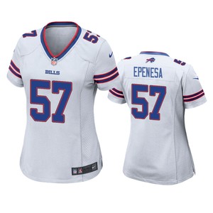 Buffalo Bills A.j. Epenesa White 2020 Nfl Draft Game Jersey