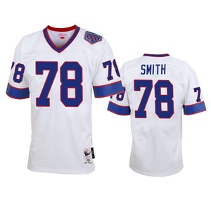 Buffalo Bills Bruce Smith White Vintage Replica Jersey - Mens