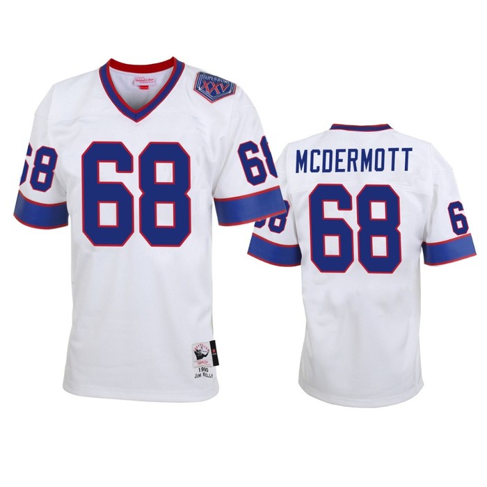 Buffalo Bills Conor Mcdermott White Vintage Replica Jersey - Men