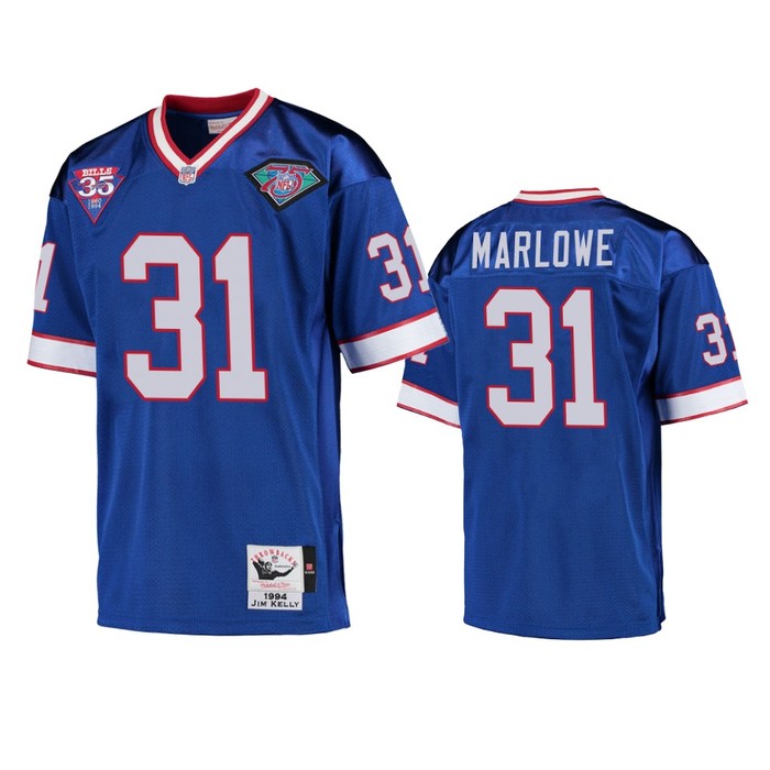 Buffalo Bills Dean Marlowe Royal Vintage Replica Jersey - Men - Cocomos