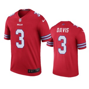 Buffalo Bills Gabriel Davis Red Color Rush Legend Jersey