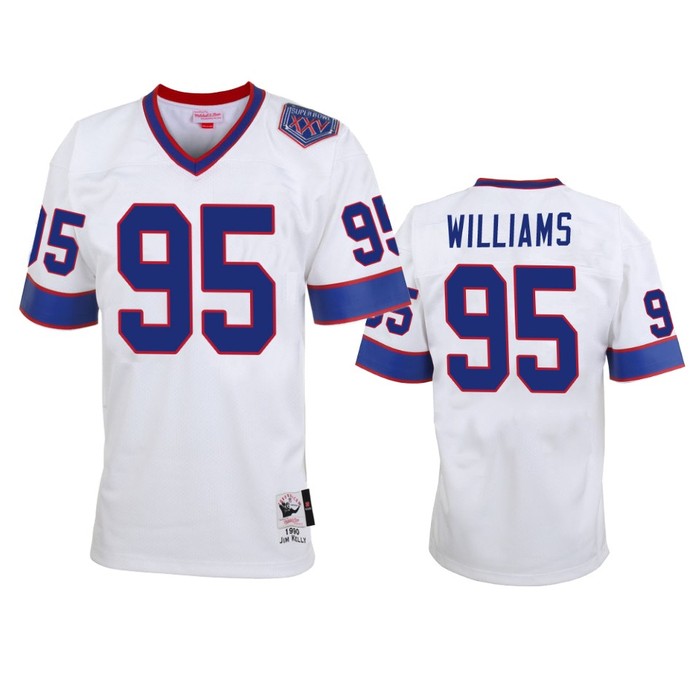 Buffalo Bills Kyle Williams White Vintage Replica Jersey - Men