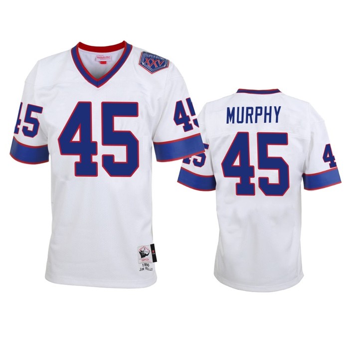 Buffalo Bills Marcus Murphy White Vintage Replica Jersey - Men