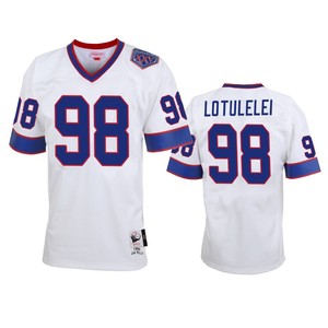 Buffalo Bills Star Lotulelei White Vintage Replica Jersey - Men