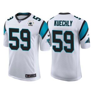 Carolina Panthers 25th Anniversary Luke Kuechly White Vapor Limited Jersey