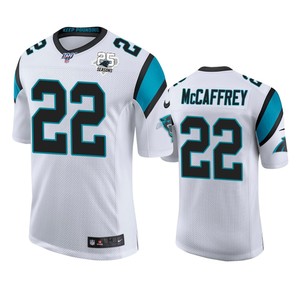 Carolina Panthers Christian Mccaffrey White 25th Season Vapor Limited Jersey - Cocomos