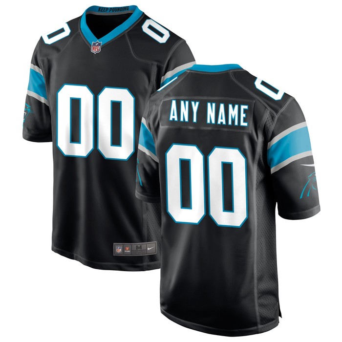 Carolina Panthers Custom Game Jersey - Black Custom Jerseys Nfl