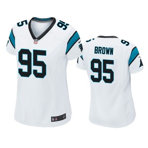 Carolina Panthers Derrick Brown White 2020 Nfl Draft Game Jersey - Cocomos