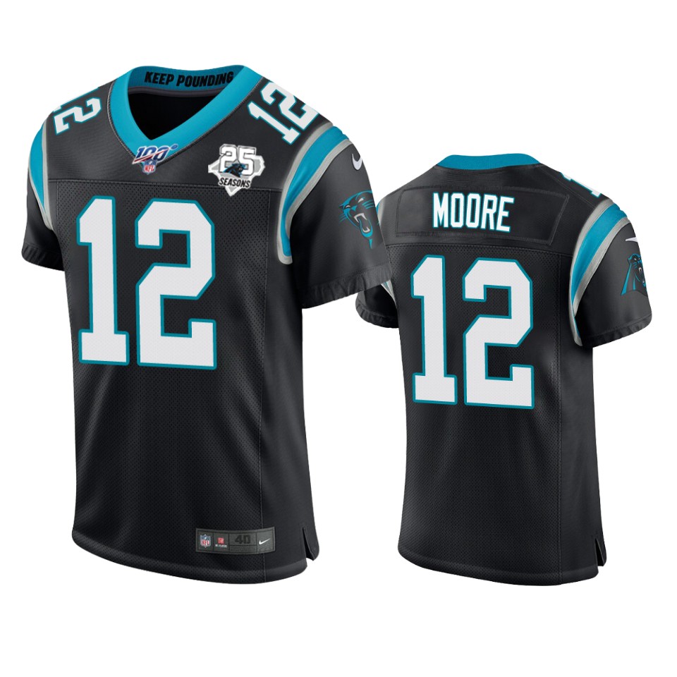 Carolina Panthers D.j. Moore Black 25th Season Vapor Elite Jersey - Cocomos