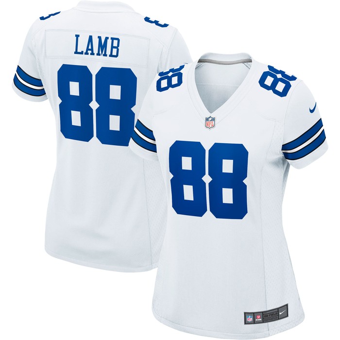 Ceedee Lamb Dallas Cowboys Womens Alternate Game Jersey - White Nfl - Cocomos