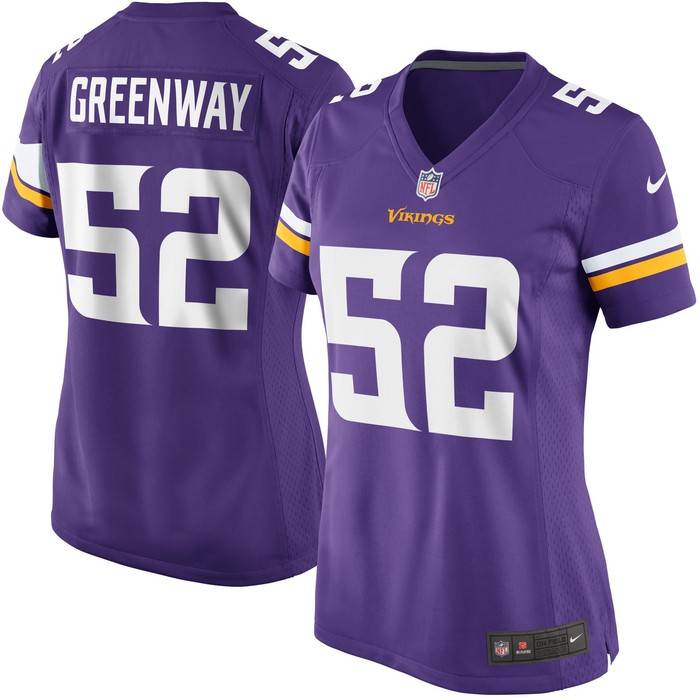 Chad Greenway Minnesota Vikings Womens Game Jersey - Purple Nfl