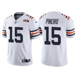 Chicago Bears 100th Anniversary Eddy Pineiro White Classic Limited Jersey